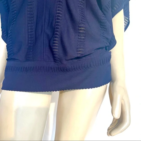 Vintage ROMAN KEFLAY Navy Blue Top - Picture 8 of 11